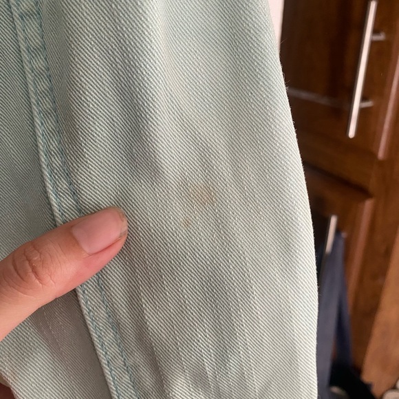 Aqua/mint green denim jacket - Picture 6 of 6